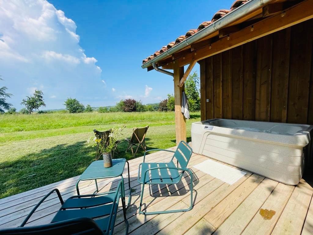 Dome Insolite Cedre Jacuzzi Et Petits Dejeuners Inclus Lagraulet-du-Gers ภายนอก รูปภาพ